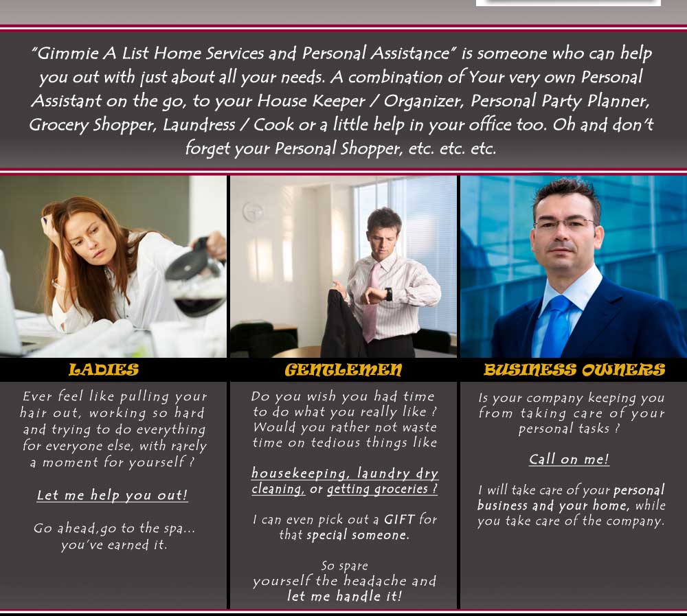 Gimmie A Lsit Home Service and Personal Assistance in Issaquah your number one choice in Issaquah